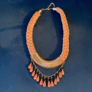 Braided Pink Necklace